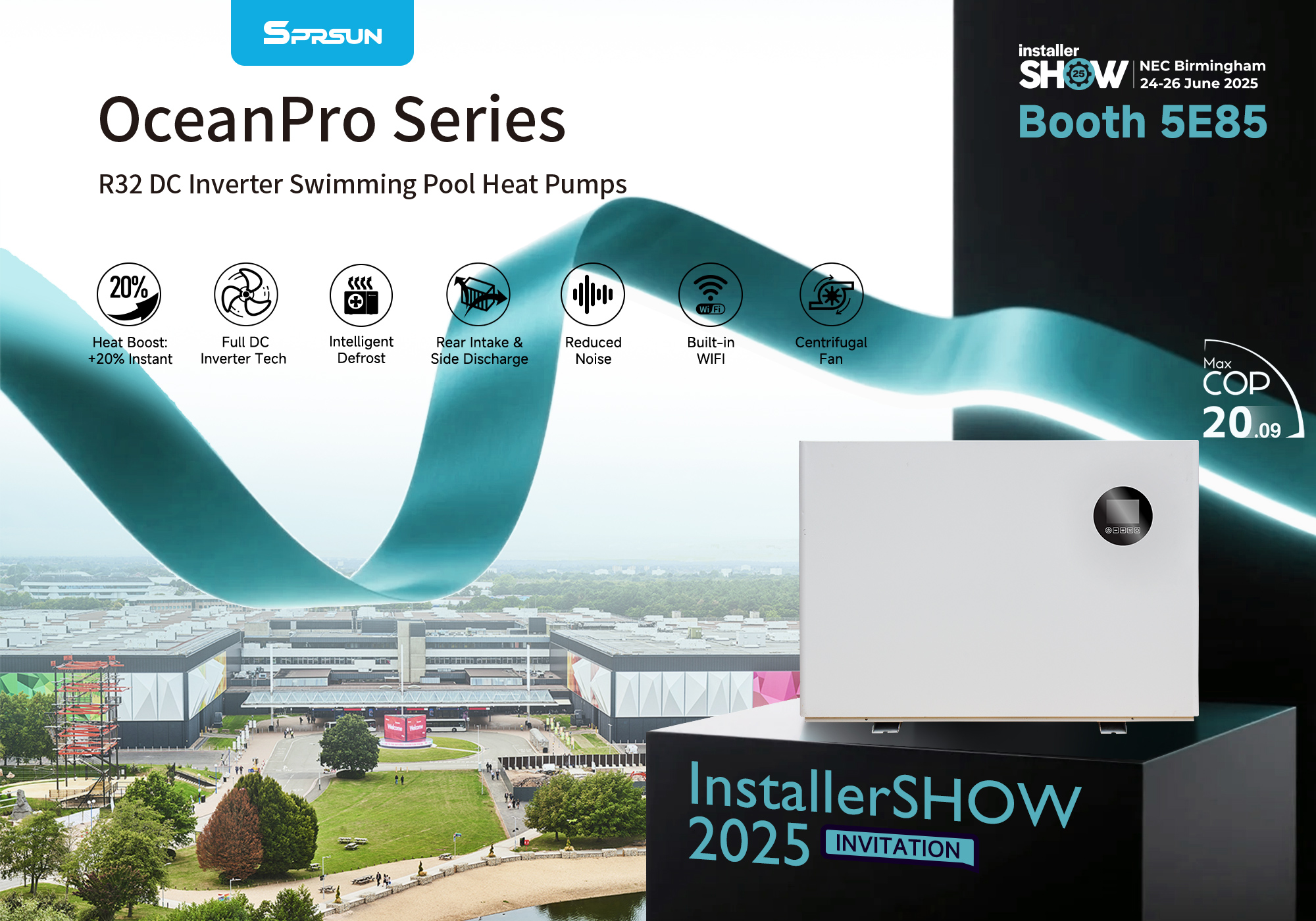 OceanPro Series DC Inverter Pool Heat Pump