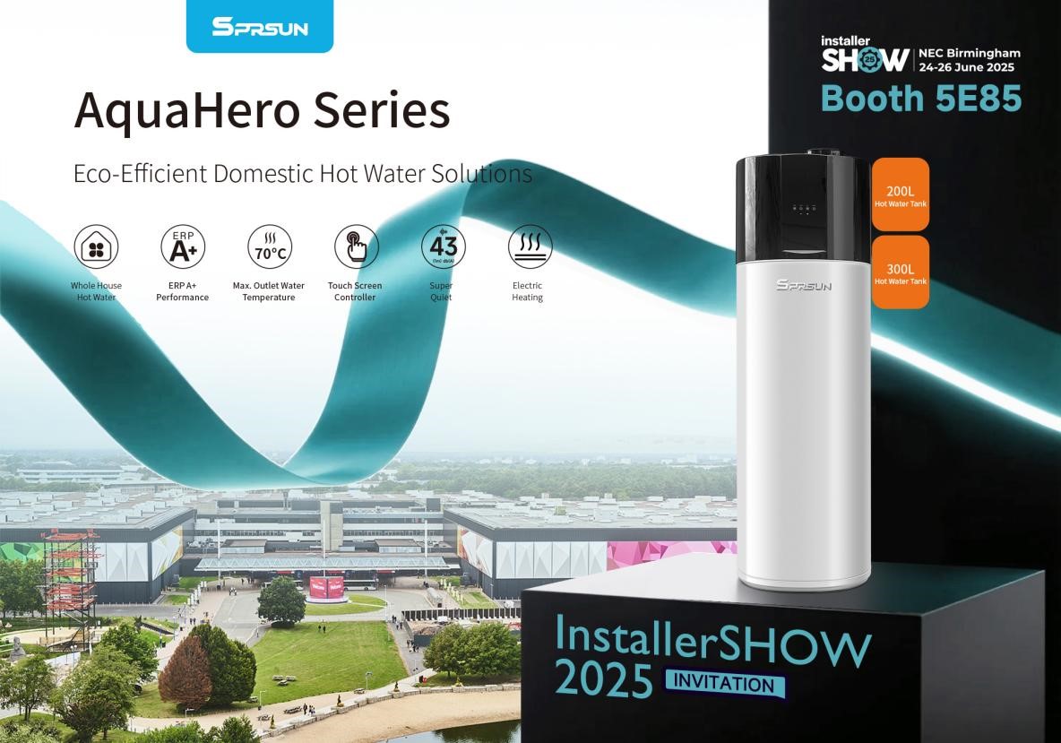 Eco-effektivt husholdningsvarmepumpe