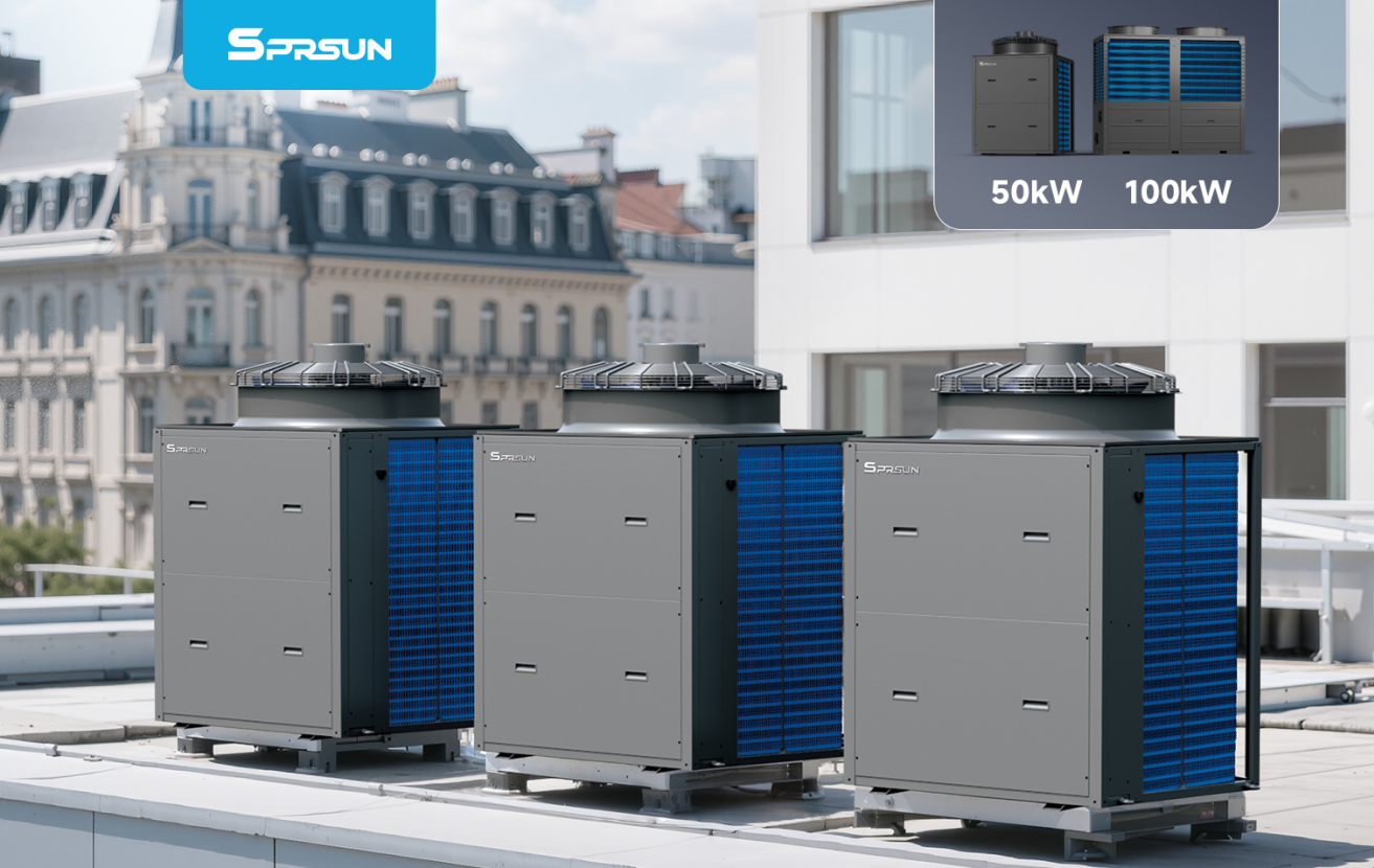 R290 kommerciel varmepumpe